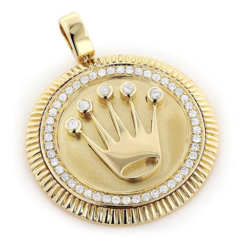 diamond rolex pendant|Rolex chain.